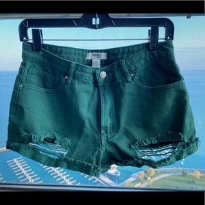 Jean Shorts Green